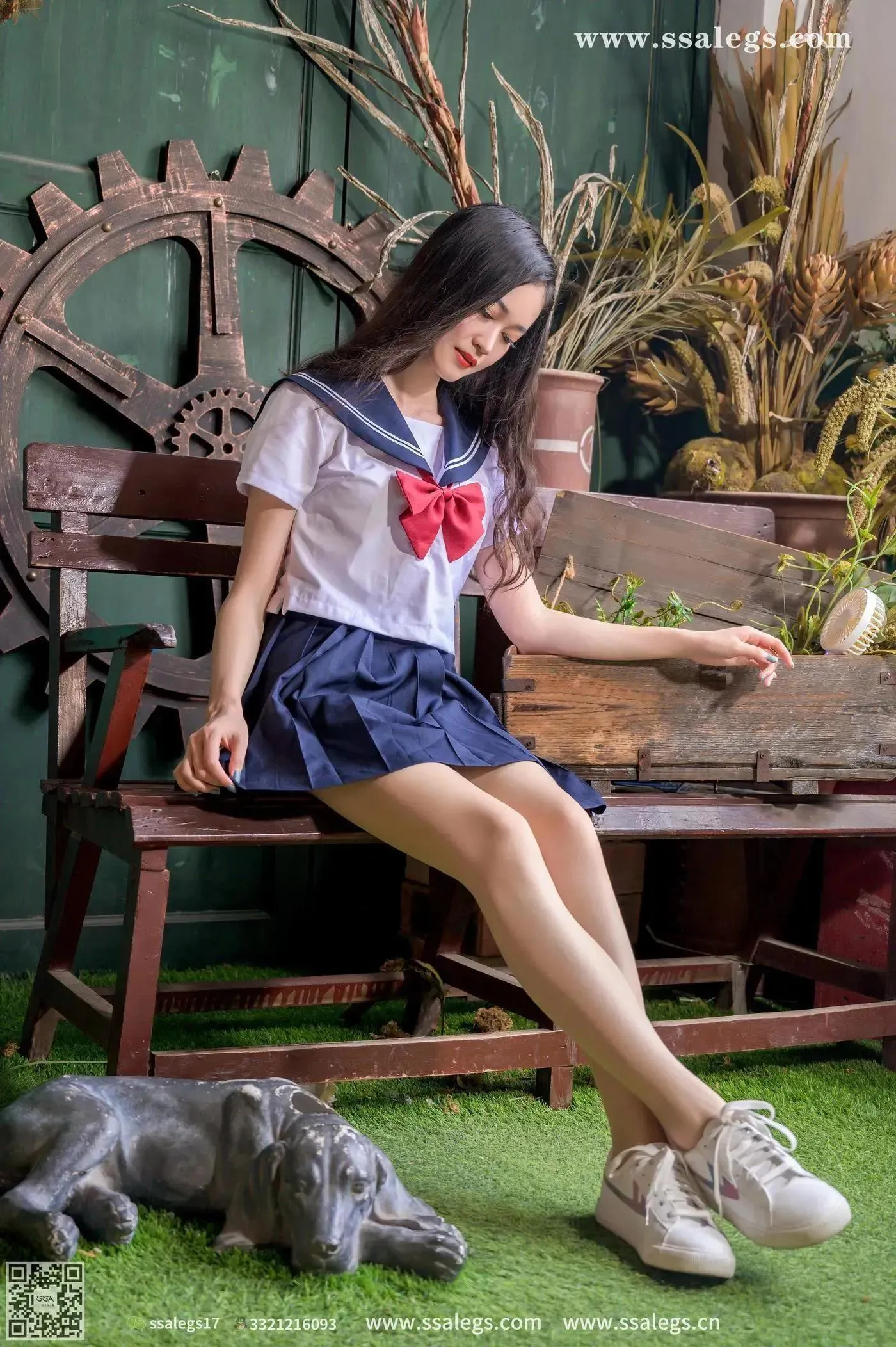 [SSA丝社]超清写真 NO.421 漫漫白色jk制服肉丝写真(上) [84P]插图9